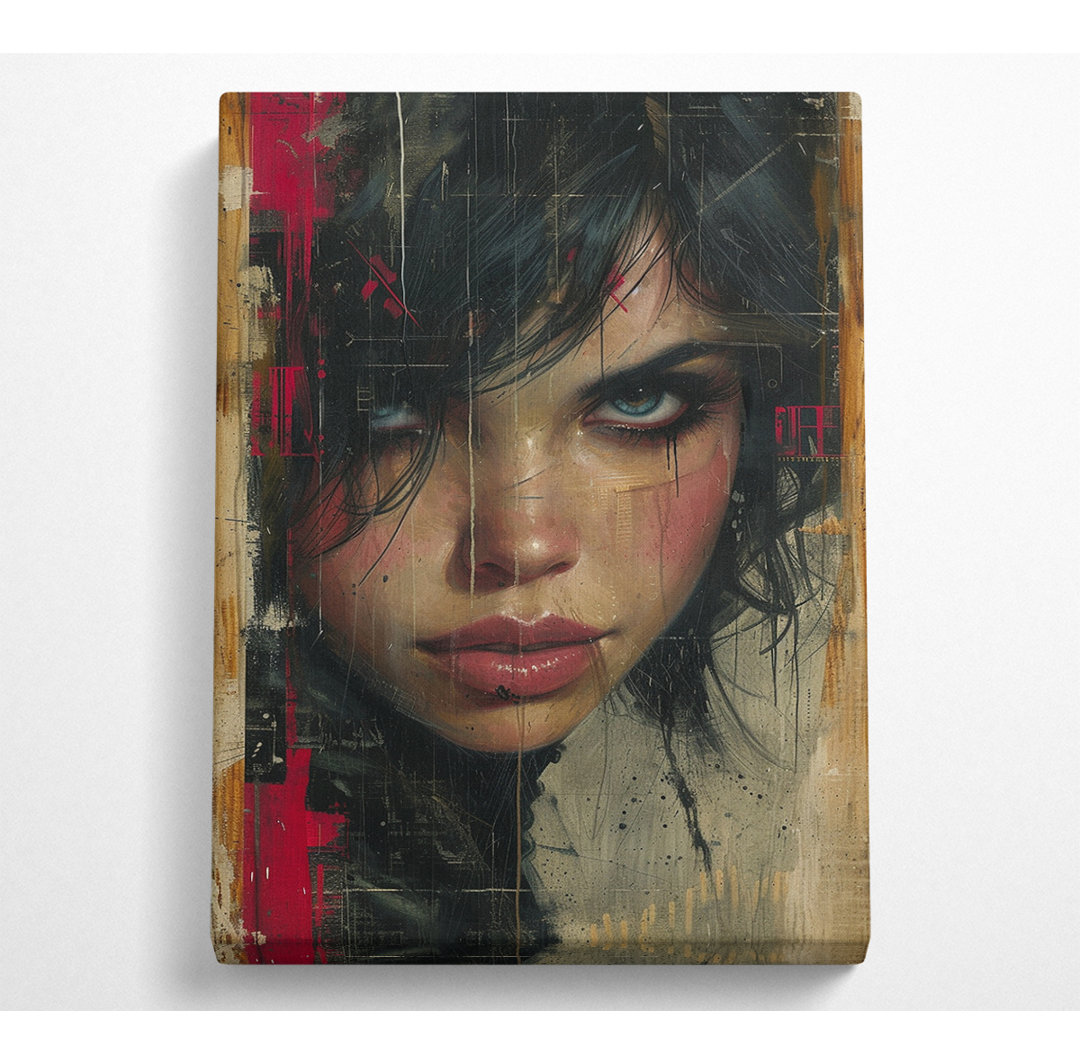 Grunge Gaze - Wrapped Canvas Kunstdrucke