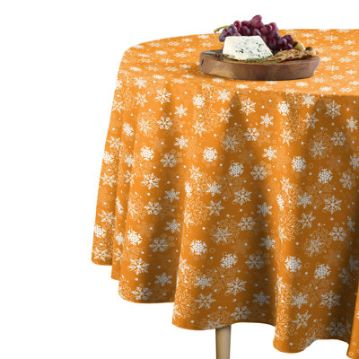 Marckese Snowflakes Round Tablecloth