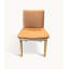 Upholstered Side Chair in Natural Wood