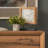 Modern & Contemporary Quartz movement / Crystal Tabletop Clock in Black Brown Wood