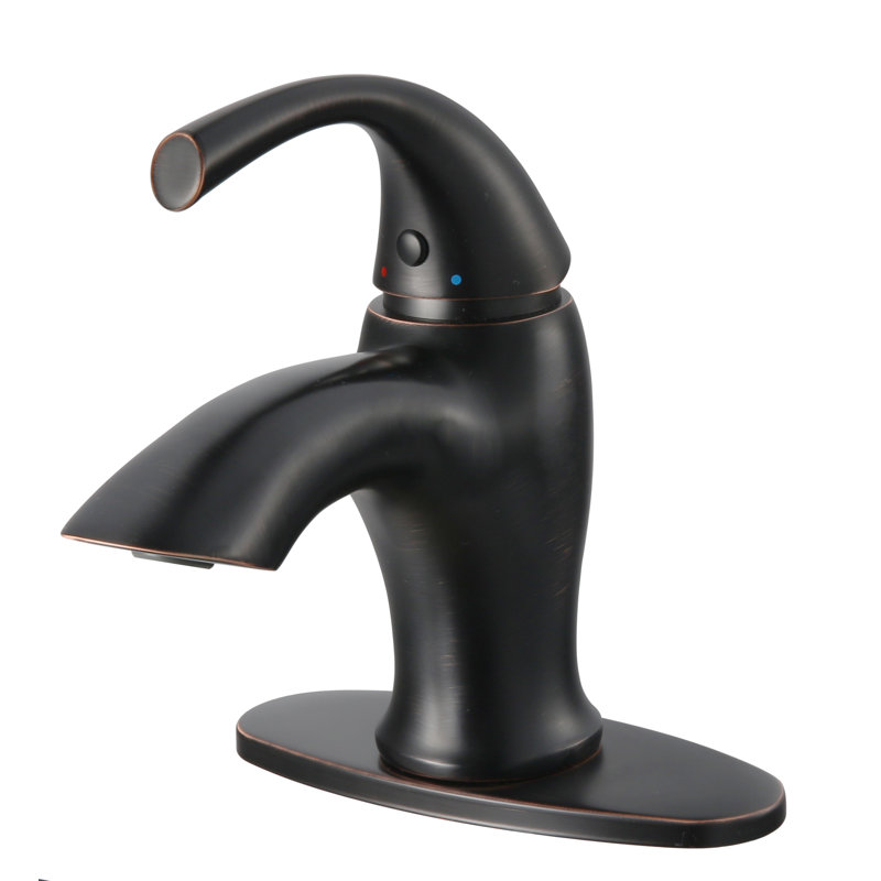 Grand Single-handle Bathroom Faucet with Drain Assembly, Oil-Rubbed Bronze