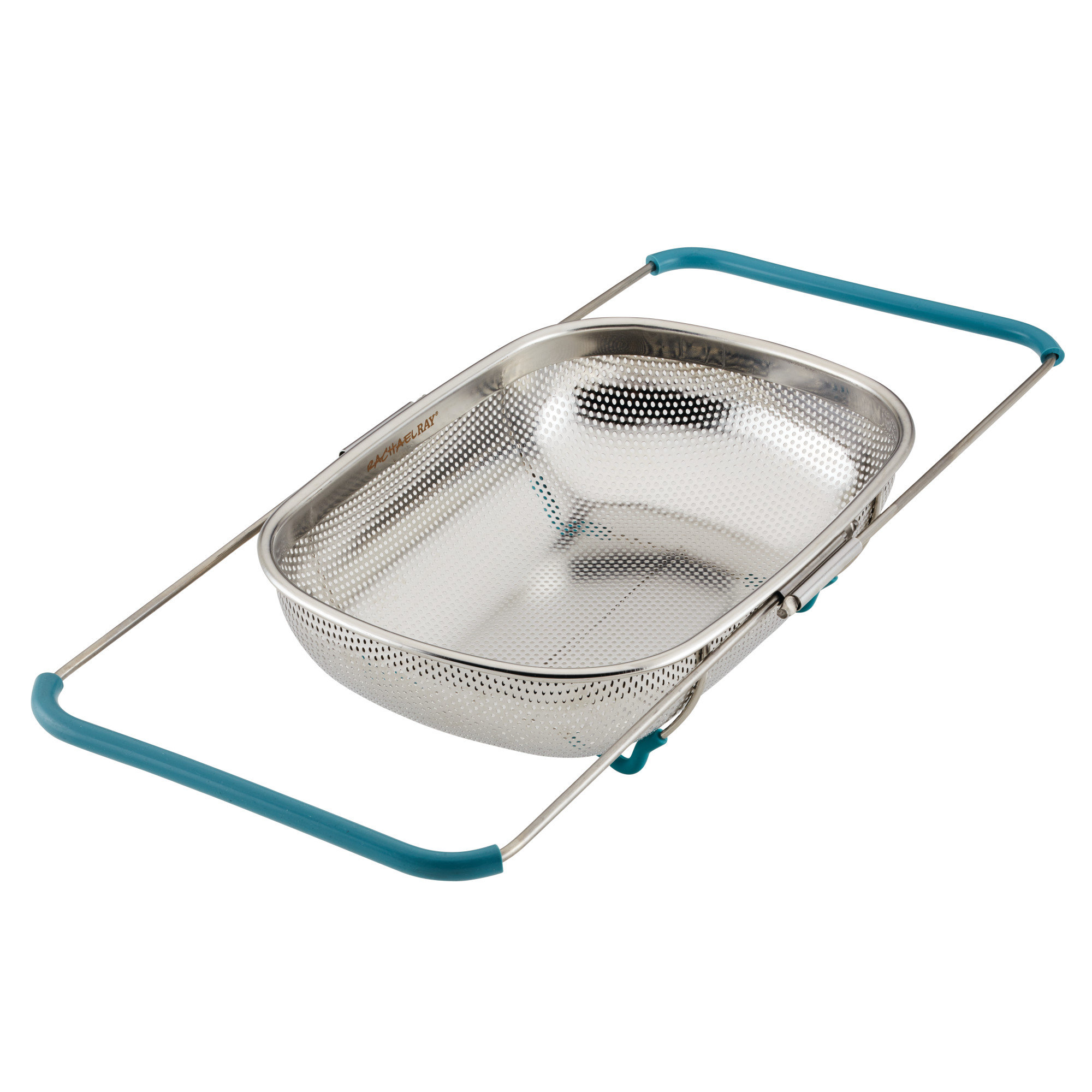 https://assets.wfcdn.com/im/73001461/compr-r85/2323/232342753/rachael-ray-tools-and-gadgets-over-the-sink-stainless-steel-colander-45-quart-agave-blue-handles.jpg