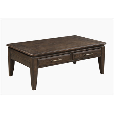 Mahogany Traditional Cocktail Table W/ Storage
