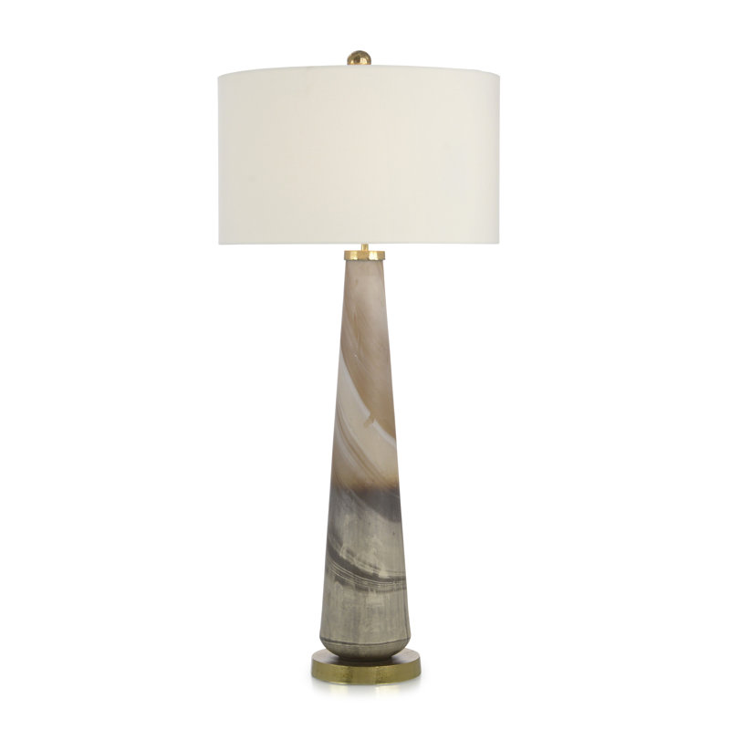 Furling Glass Buffet Lamp