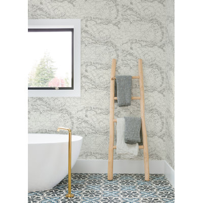 Rouleau de papier peint L 33 pi x l 20,5 po Jetmore Charts