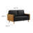 Kellan Vegan Leather Loveseat-105770612-105770614-105770617