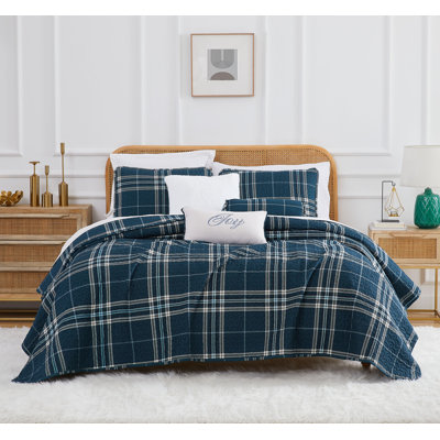 Ensemble de courtepointe en microfibre à motif écossais Vilano par Southshore Fine Linens