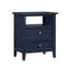 Table de chevet 2 tiroirs Weston Midnight Blue-2133182557