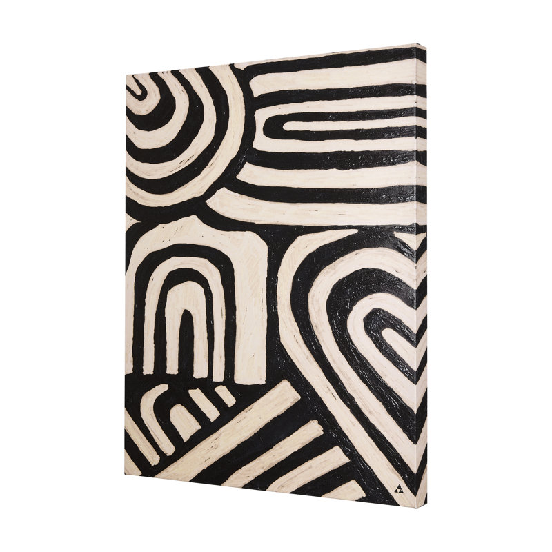 Clay Pattern II a Hand Embelished Textured Canvas, 50" H x 40" W x 1.5" D