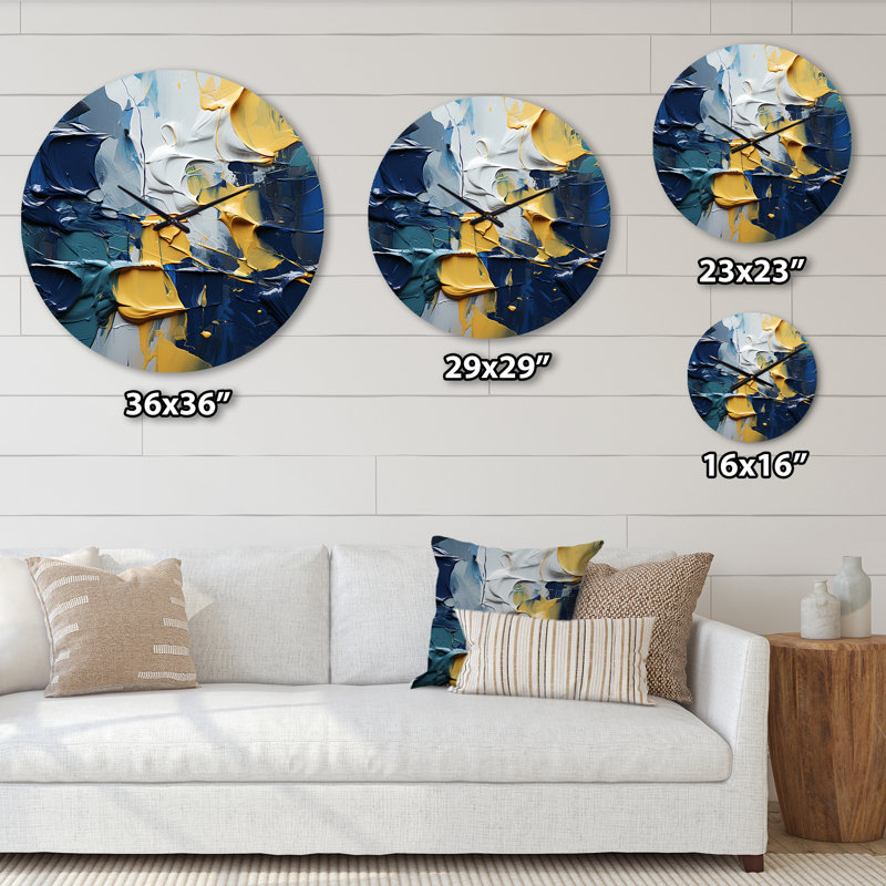 Cobden - Horloge murale abstraite, Grand