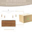 Meuble-lavabo flottant mural de 48 po avec lavabo, surface solide, tiroirs à fermeture en douceur, noyer doré miel entièrement assemblé, esthétique moderne fonctionnelle, résine de haute qualité à faible absorbance d'eau
