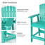 Chaise haute Adirondack avec table Cezalinda-1559659533
