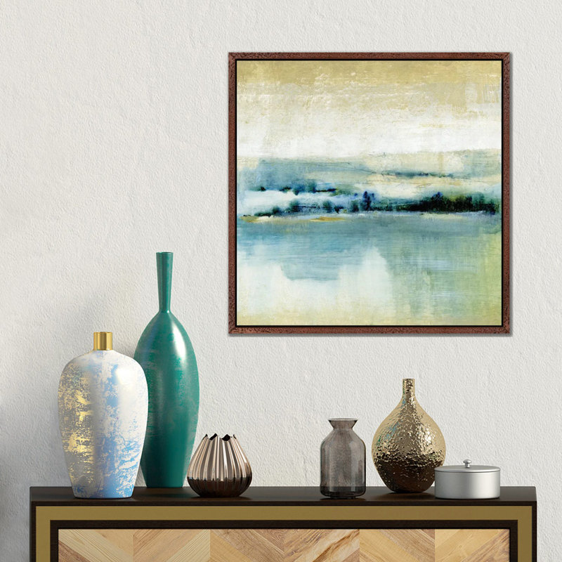 Distant Shoreline I 1 Piece Wall Art on Canvas, 45.72 cm H x 45.72 cm W, Classic Wood Framed