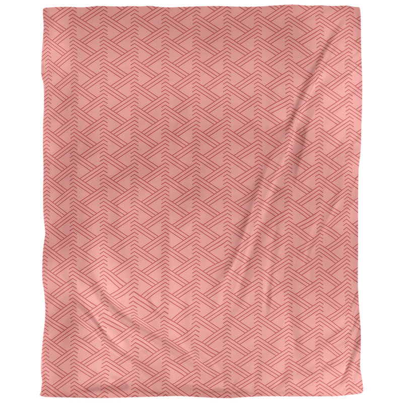 Tissu de zag zig, Rouge, L 58 po x l 36 po, Sergé de coton
