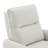  Upholstered Mannul Recliner with Solid Wood Legs and Padded Armrests-123845503