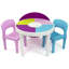 Ensemble de table d'activité et de chaises rondes pour enfants-64176737