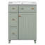 Armoire de meuble-lavabo 24 po avec lavabo en céramique, 2 tiroirs, 1 porte-1868533454