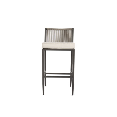 Esme Olefin Rope Outdoor 32.5'' Bar Stool with Cushion