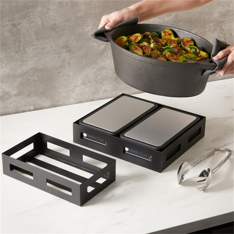 American Metalcraft Black Twilight 9 1/4" X 5 3/8" X 2 1/4" Stainless Steel Crate WS-124BTH1