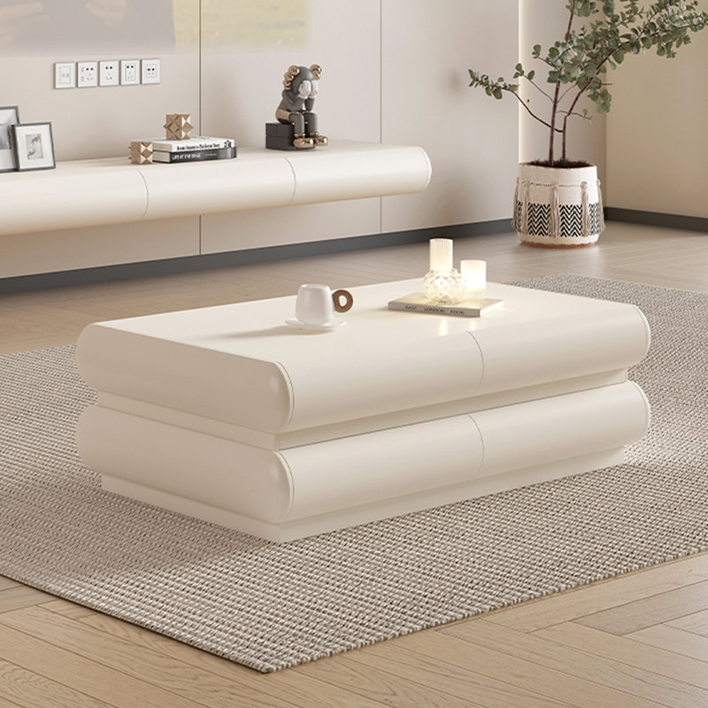 Table basse de luxe crème et moderne