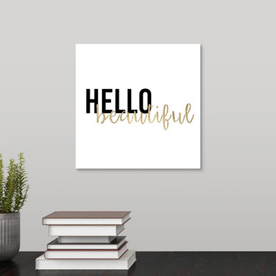 « golden quote i », art textuel sur toile