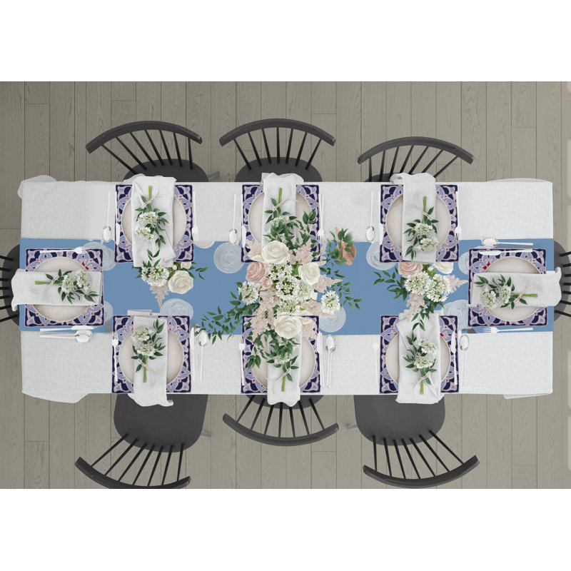 Ensemble de 2 napperons décoratifs de Noël brodés Fosdick