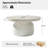 Watterson Watterson Andolise Modern 31.5"W Faux Travertine Simple Assembly Round Coffee Table-116995732