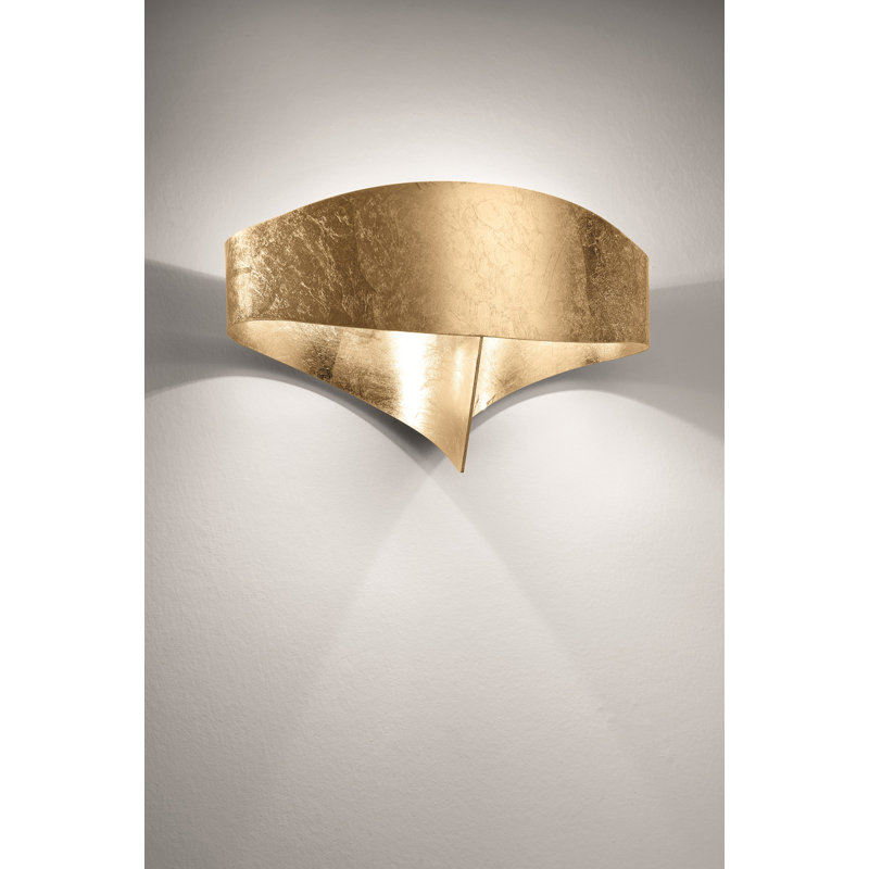 Scudo Flush Mounted Sconce, Gold