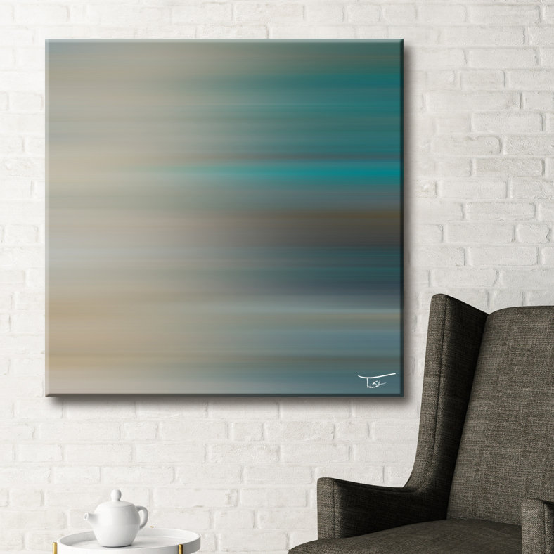 «Blur Stripes LX», reproduction sur toile tendue, H 12 po x l 12 po x P 1,5 po
