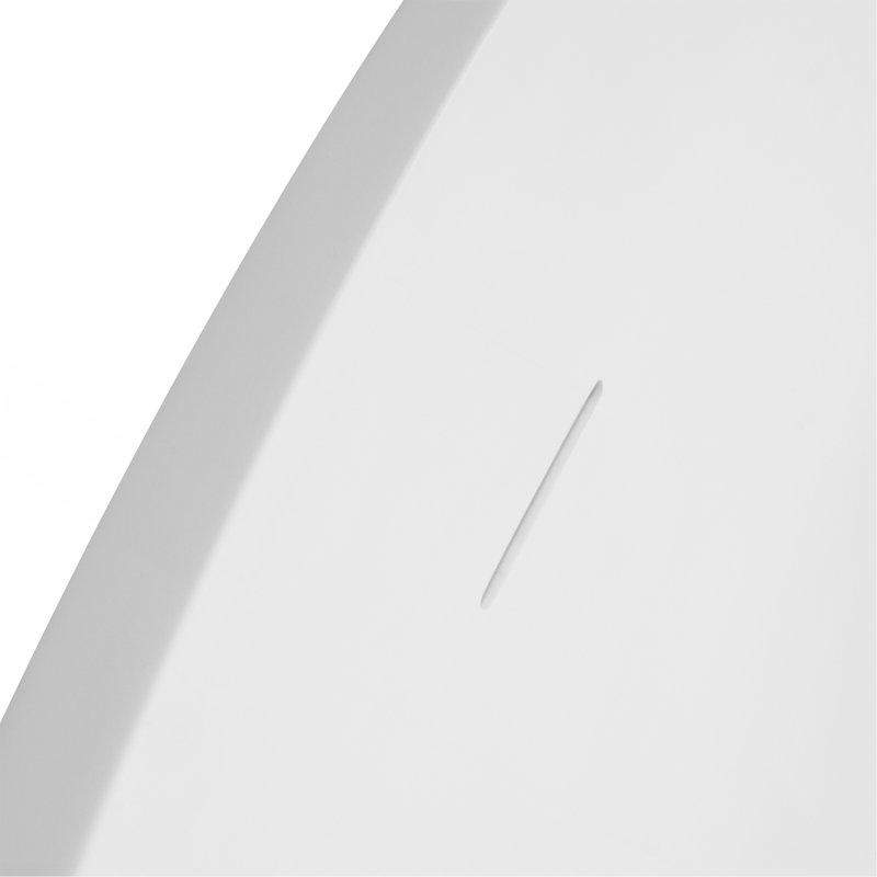 63 Inch Freestanding Solid Surface Soaking Bathtub For Bathroom