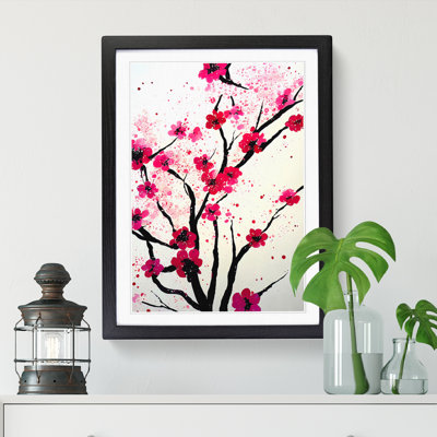 Cherry Blossom Tree Splatter Vol.4 - Single Picture Frame Print