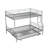 Full XL Over Queen Metal Bunk Bed with Trundle-682580146