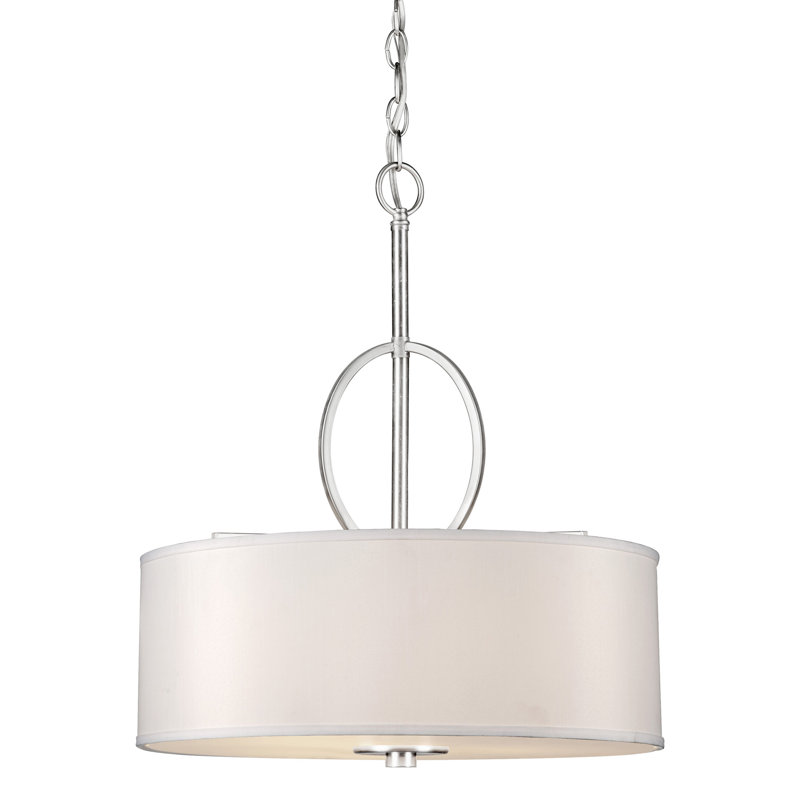 Addilynn 4 - Light Brushed Nickel Drum Pendant