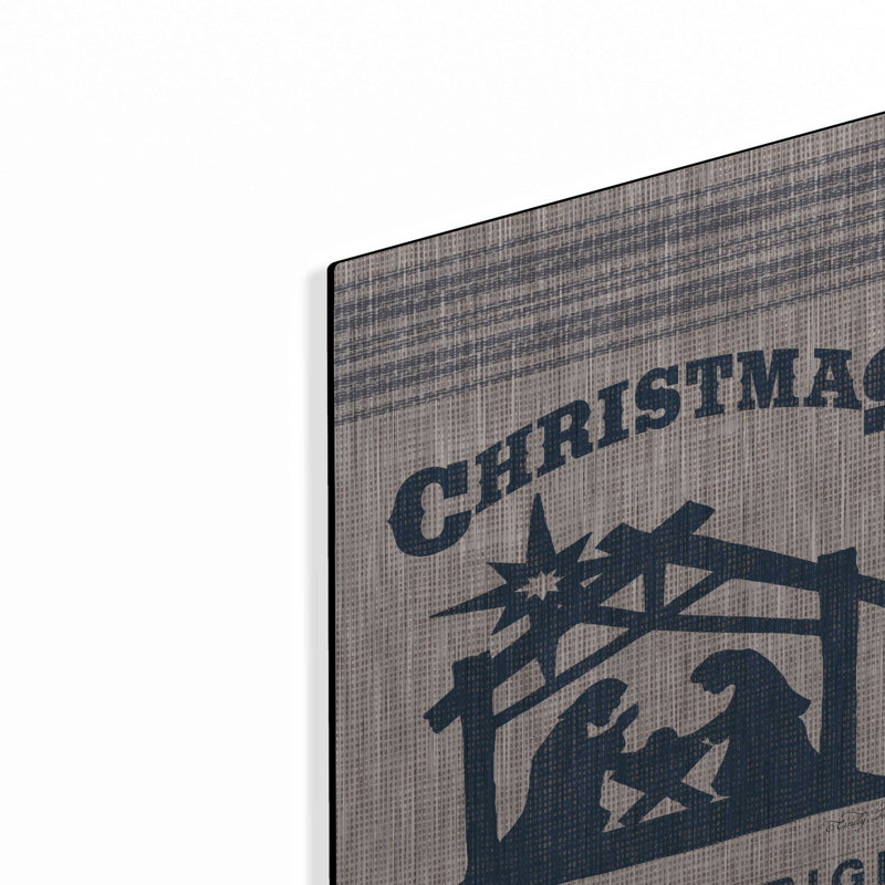 «Christmas Merry & Bright» par Cindy Jacobs, art mural en métal, H 16 po x l 12 po