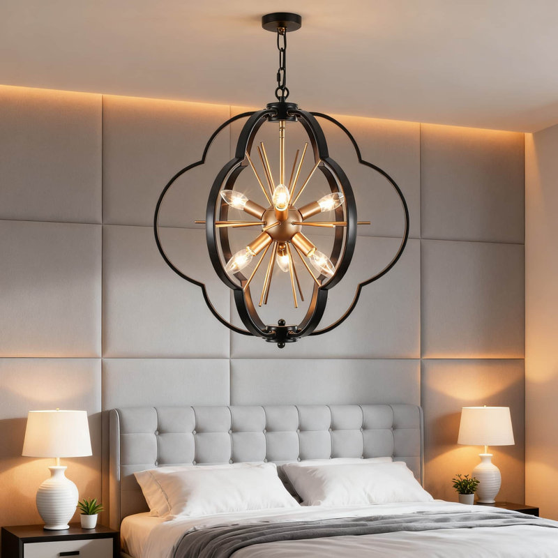 Luminaire suspendu 6 lumières Modern Spoutnik