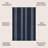 Braylyn Trellis Stripe Machine-Washable Navy/Gray Rug-34642907
