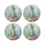 Sous-verres ronds en cuir Jardin Defosse
