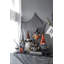 Gnome assis en tissu 8,3 x 4,7 x 23,5 po avec chapeau tricoté, pour la décoration d'Halloween
