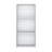 47" Tall Three-Tier Ladder Bookcase White