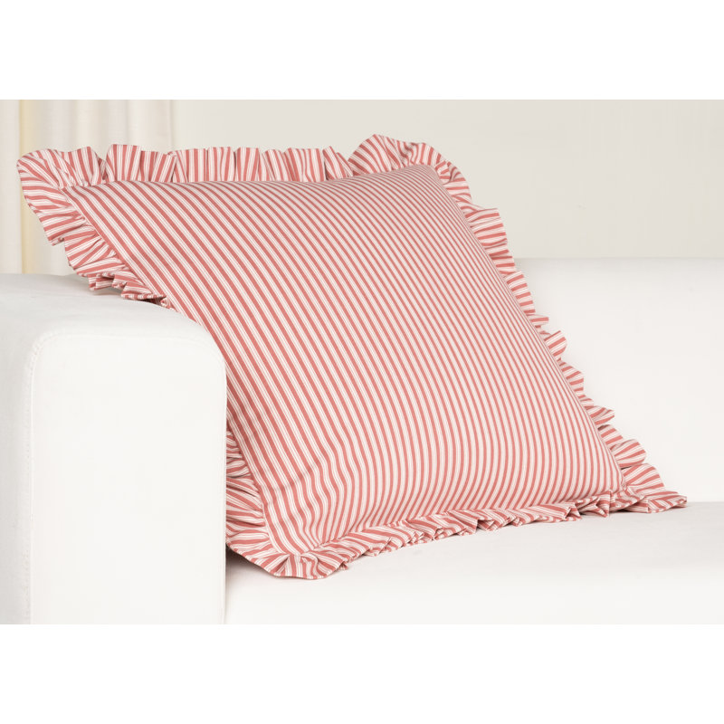 Coussin Birch Lane, Plume, Rouge