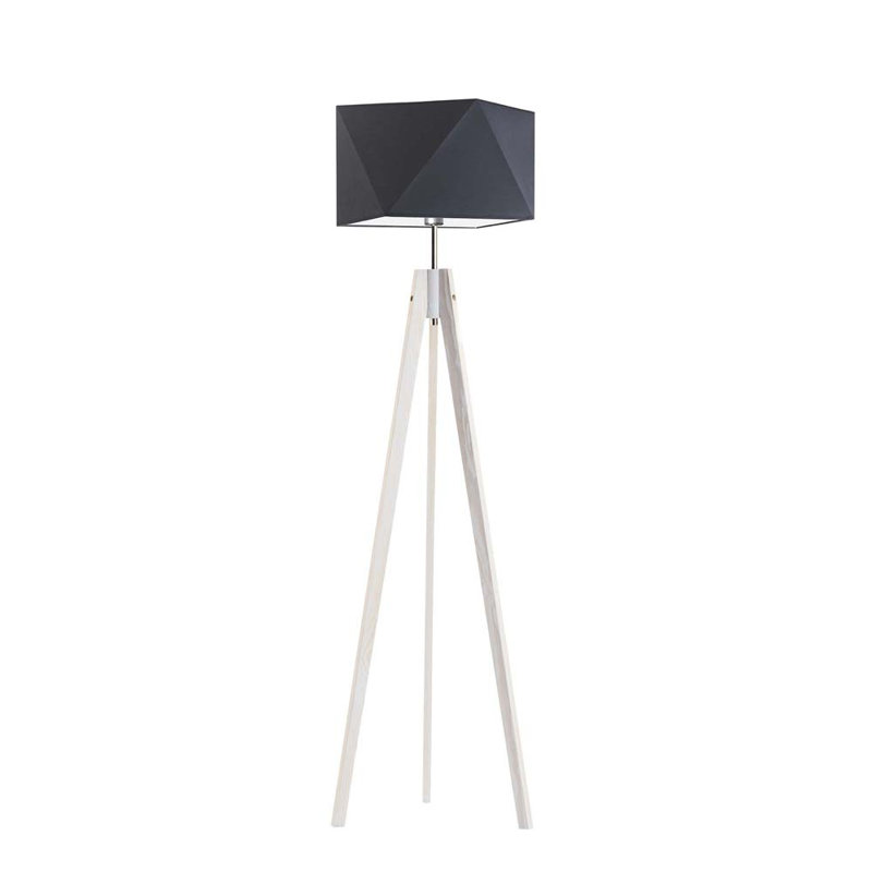Ayaaz 144cm Tripod Floor Lamp, White, Graphite