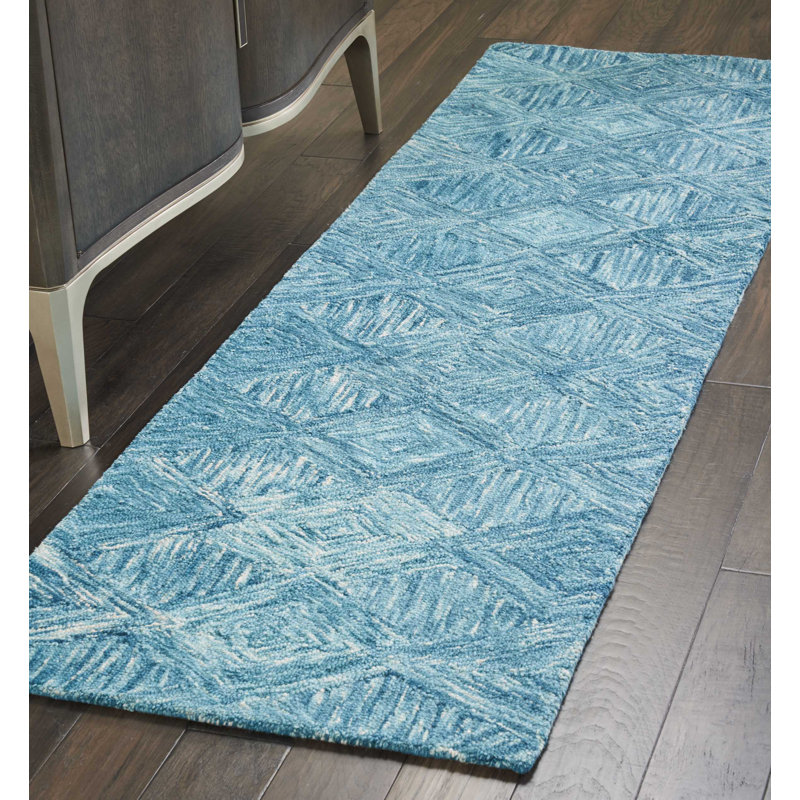 Tapis marin fait à la main Jodie, Tapis de couloir 2 pi 3 po x 7 pi 6 po