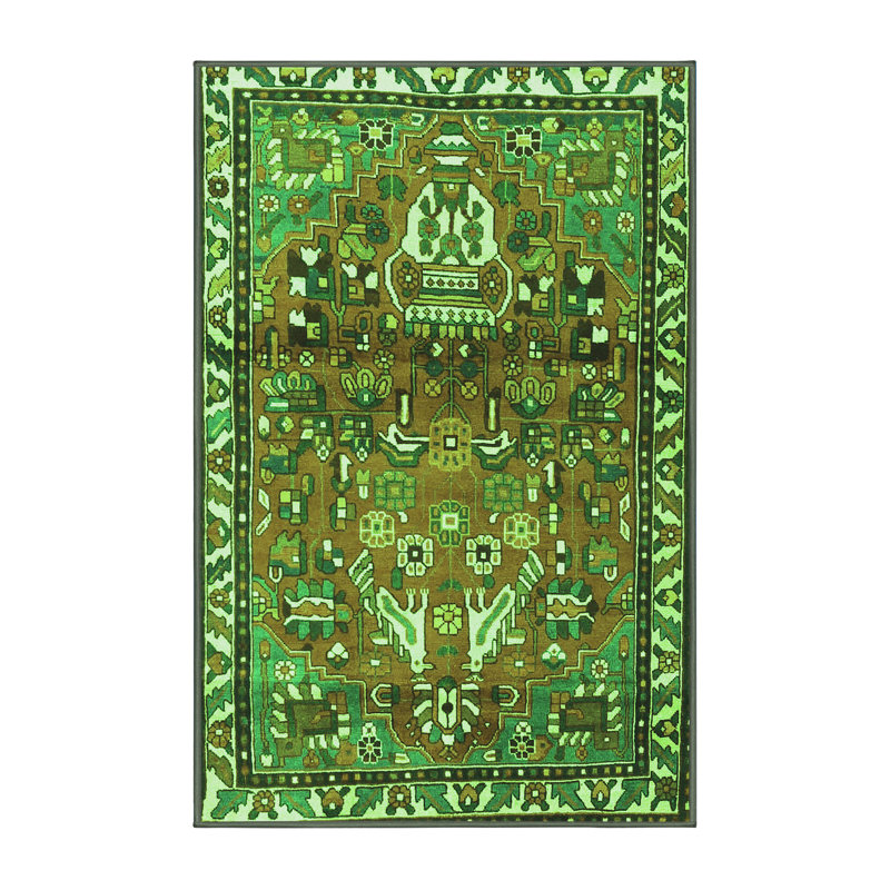 Washable Southwestern Indoor Rug, Rectangle 5' x 8'