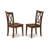 5 Piece Dining Table Set for 4 Includes a Square Kitchen Table and 4 Dinette Chairs, Mahogany-1444528878