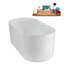 Baignoire autoportante 67 "avec drain interne Streamline-102210831