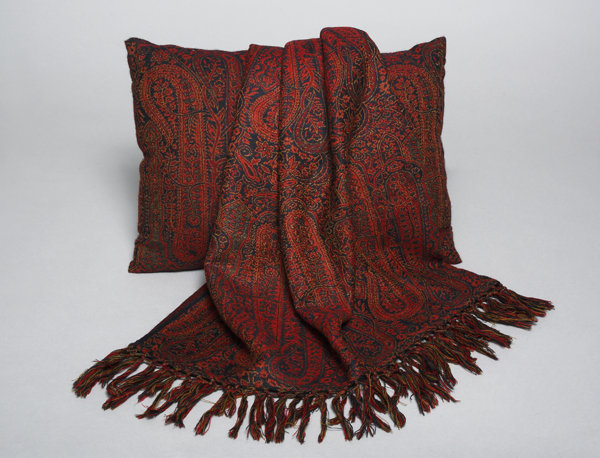 Paisley Wool Throw Pillow