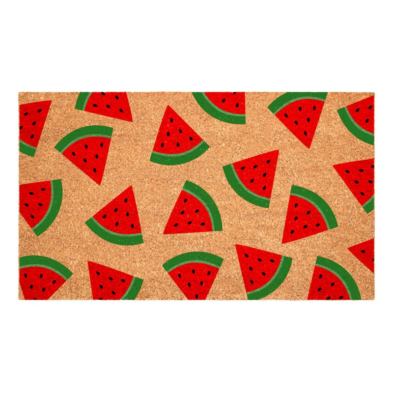4996585E3F7E427F847EE06795DB5AAB Sweet Watermelon Doormat, 24" W x 36" L