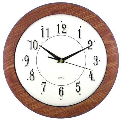 Owsley Wood Grain Round 12"" Wall Clock -  George Oliver, GOLV2989 43545712