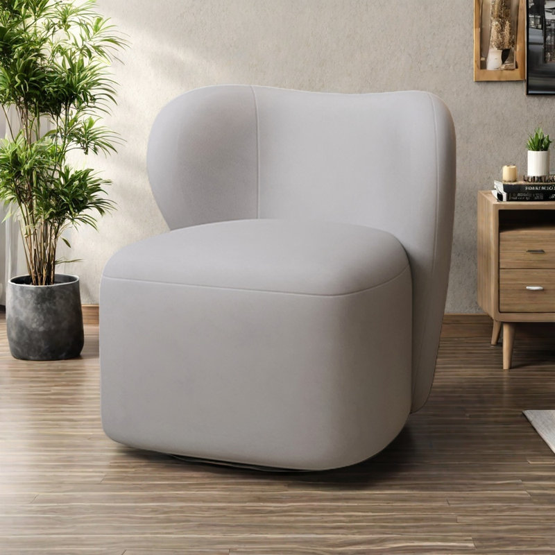 Chaise silencieuse rotative à 360 °, Gris clair
