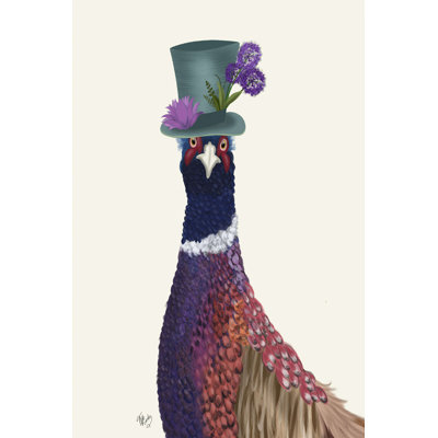 " Pheasant In Blue Hat "
